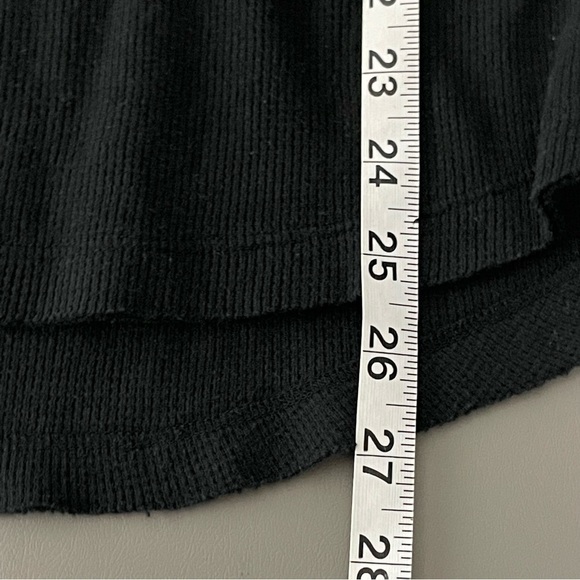 Lucky Brand Boho Thermal Shirt | Size Large | Black - Picture 9 of 9